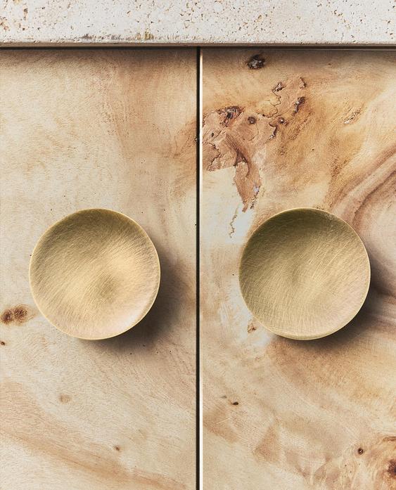 PACK OF ROUND BRASS DOOR KNOBS (PACK OF 2)
