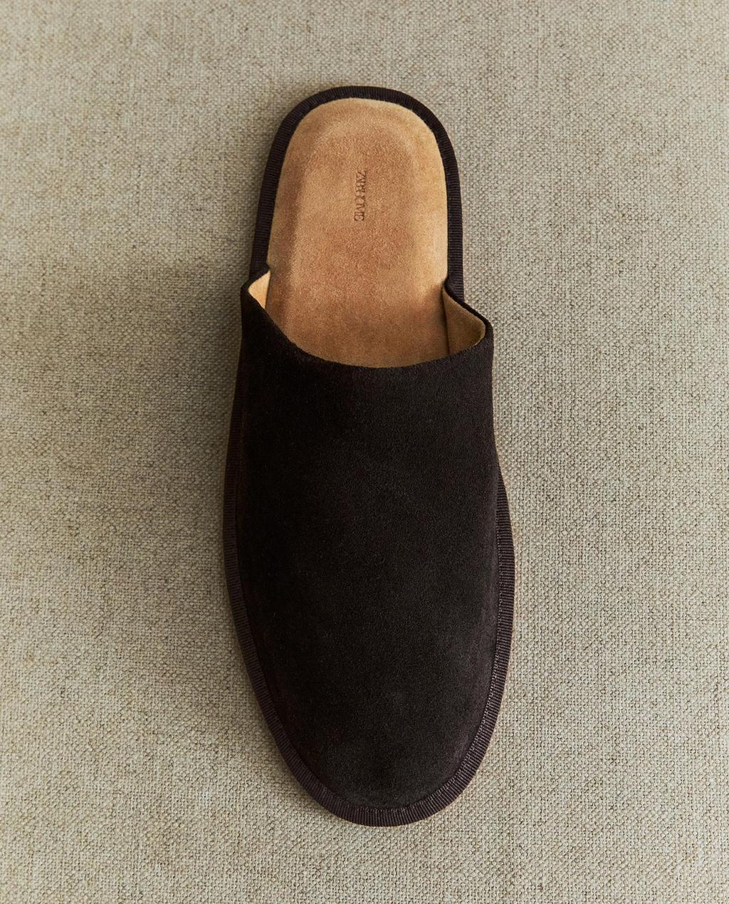 LEATHER MULE SLIPPERS