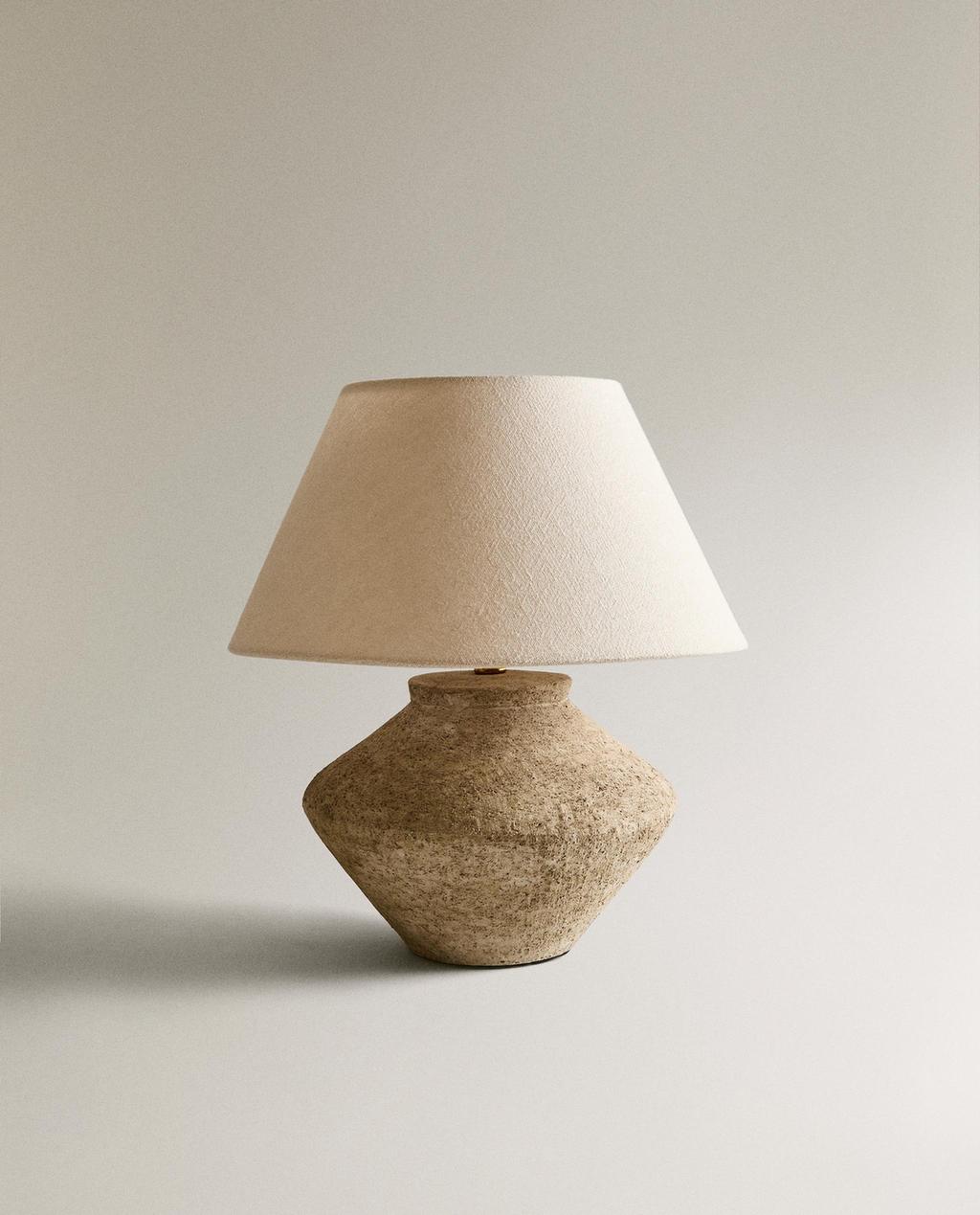 LAMPE DE TABLE BASE FAÏENCE MOYENNE