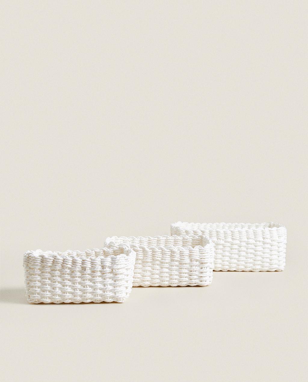 WOVEN PAPER BASKET