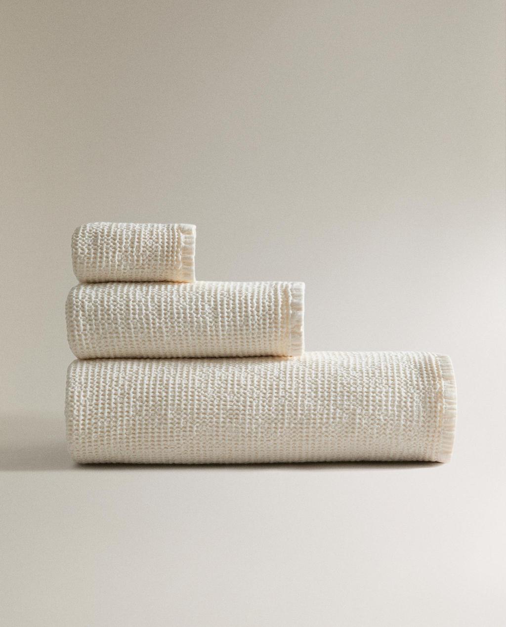 ASCIUGAMANO BAGNO STRUTTURA WAFFLE