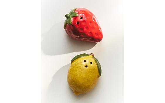 FRUIT SALT AND PEPPER SHAKER SET