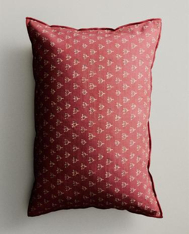 FLORAL AND STRIPE THROW PILLOW COVER