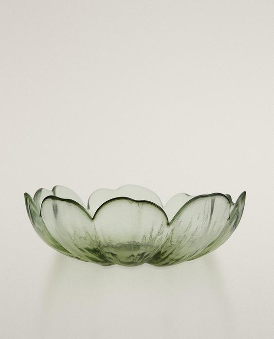 FLOWER GLASS BOWL