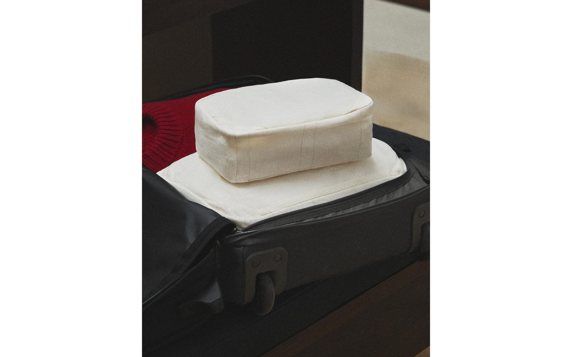 LINEN AND COTTON FABRIC ORGANISER (PACK OF 3)