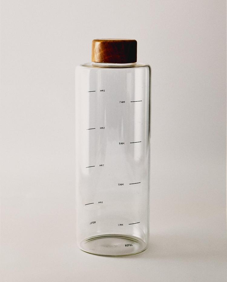 BOTTIGLIA IN BOROSILICATO E QUERCIA
