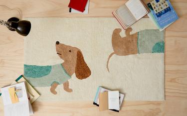 KIDS' DOG COTTON RUG
