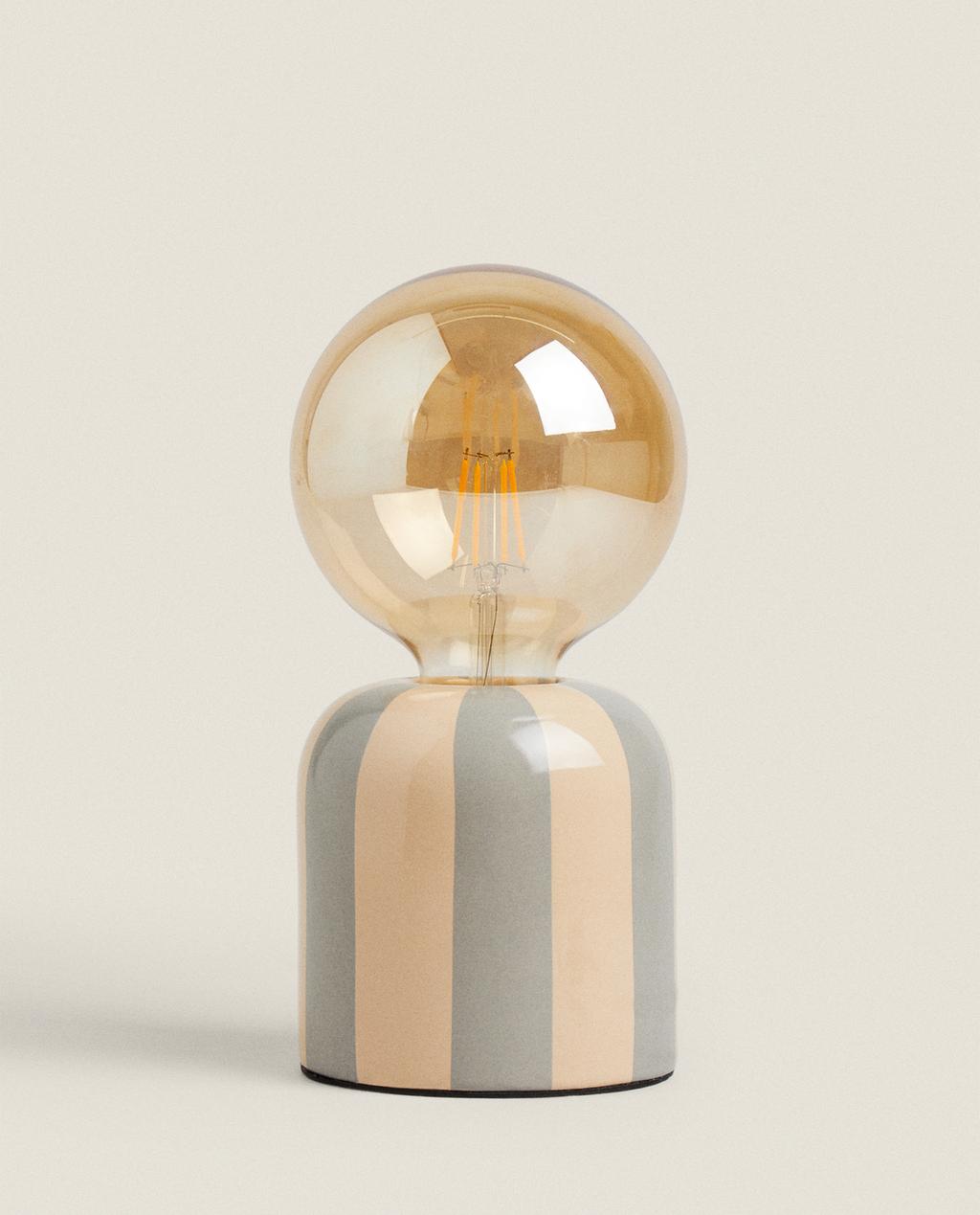 LAMPE DE TABLE CÉRAMIQUE AVEC AMPOULE