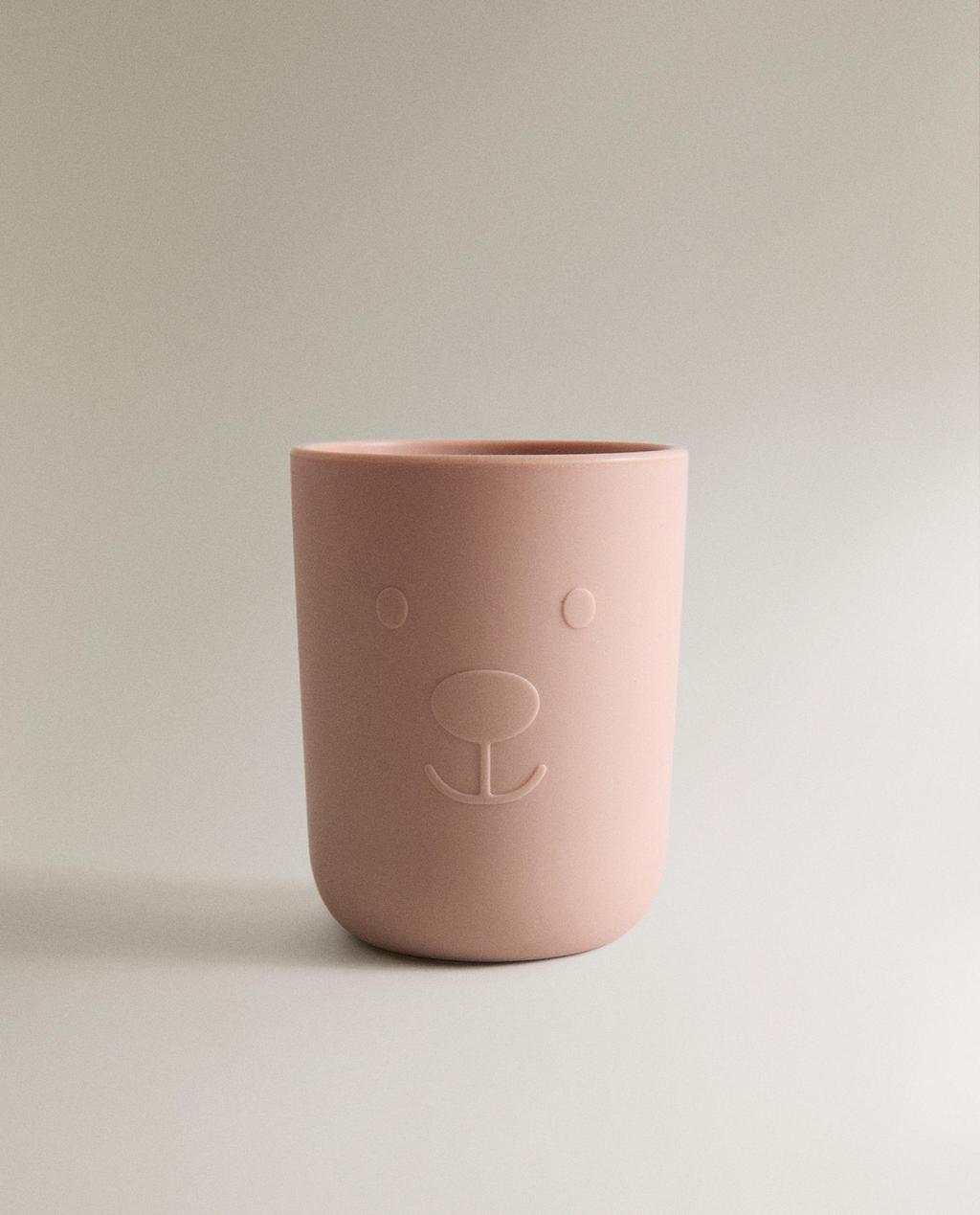 KIDS' BEAR SILICONE GLASS