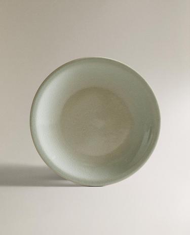 ENAMELLED STONEWARE DESSERT PLATE