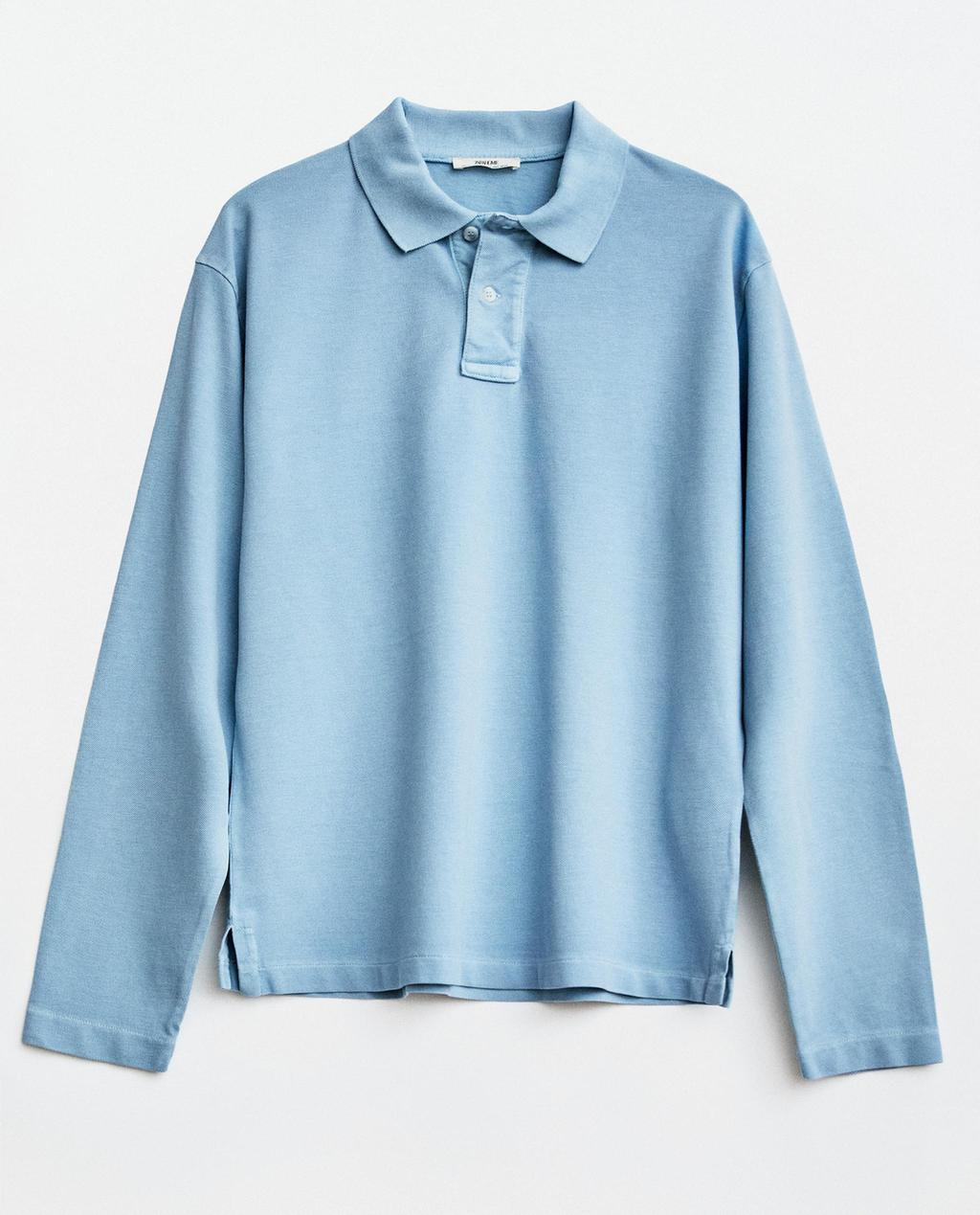 LANGÄRMELIGES POLOSHIRT AUS BAUMWOLLE
