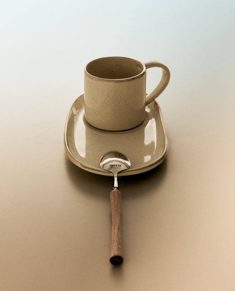 SET TAZA Y BANDEJA GRES