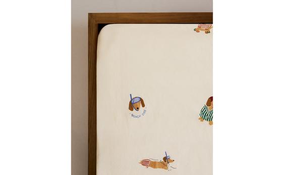 DOG CHILDREN'S FITTED SHEET