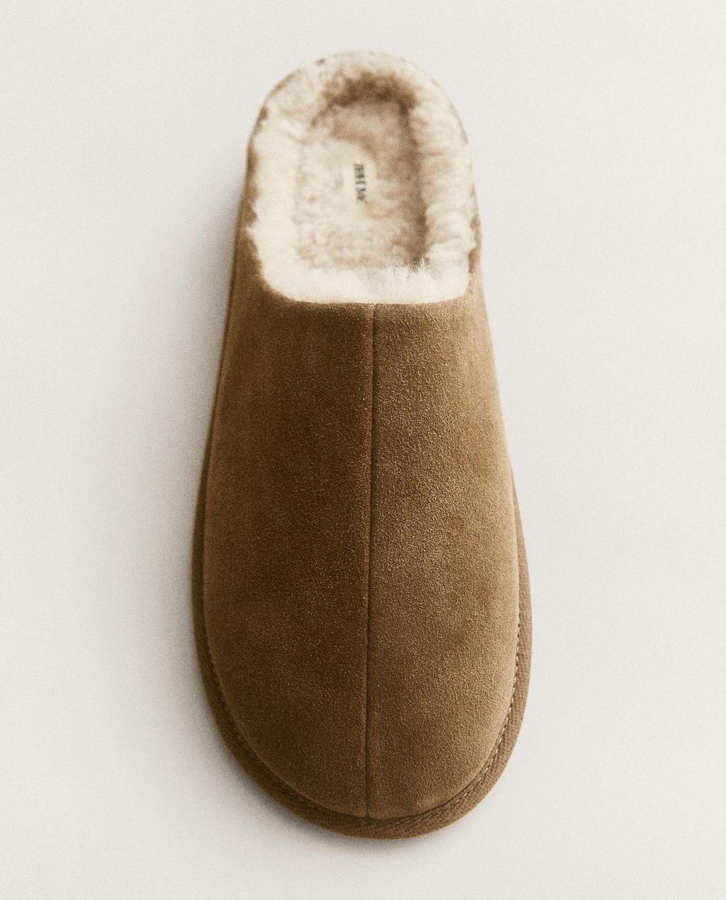 MULES EN CUIR CHAUDES