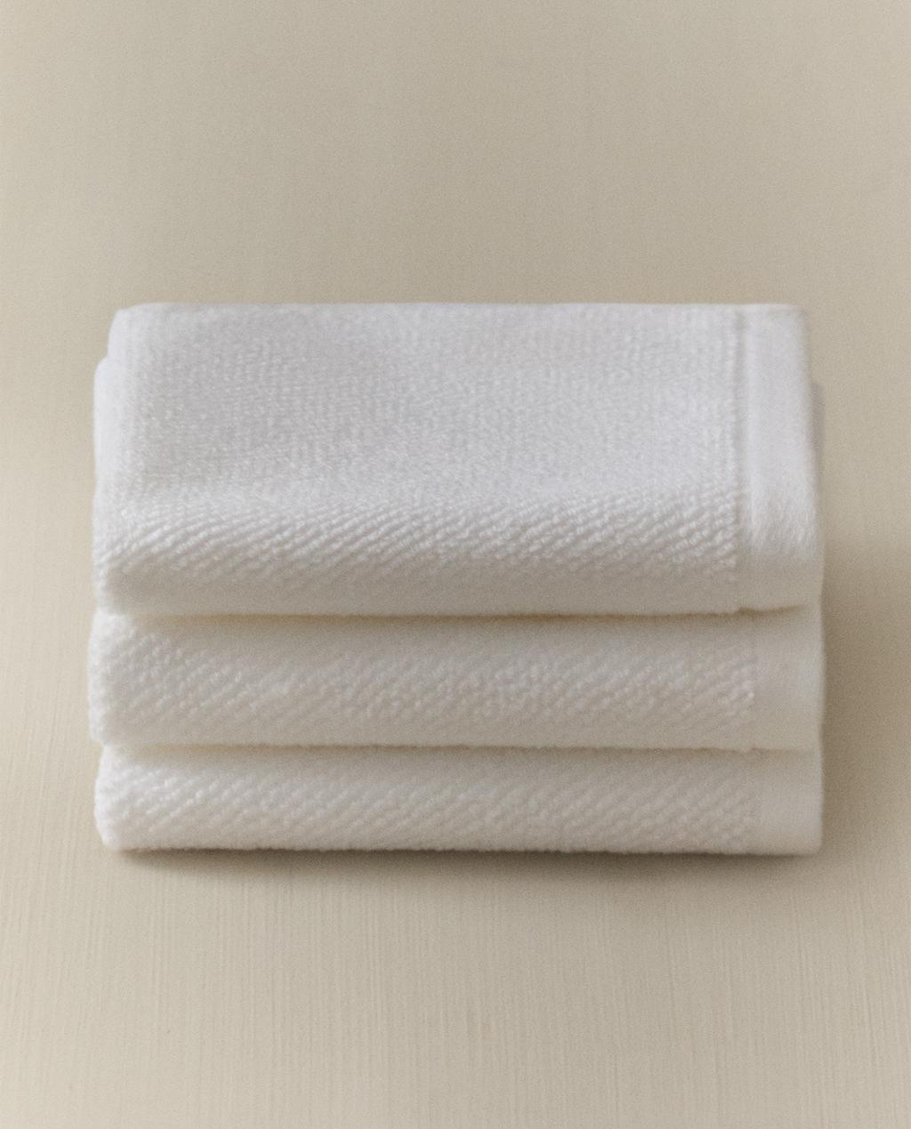 PACK TOALLAS TOCADOR ALGODÓN PUNTO DE ARROZ (PACK DE 3)