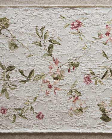 CHEMIN DE TABLE JACQUARD FLEURS