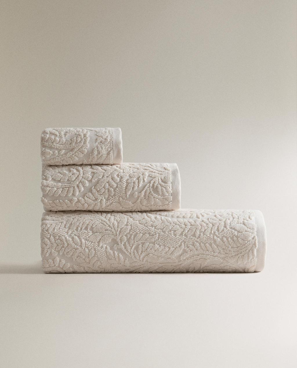 SERVIETTE DE BAIN JACQUARD PAISLEY