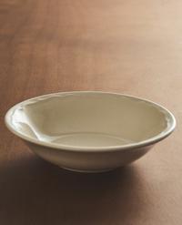 EARTHENWARE BOWL WITH RAISED-DESIGN EDGE