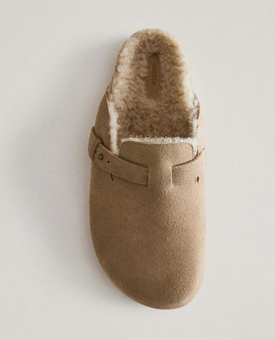 SABOT CUIR CHAUD