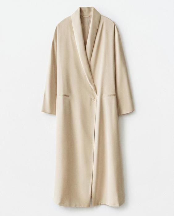 PLAIN SATEEN DRESSING GOWN