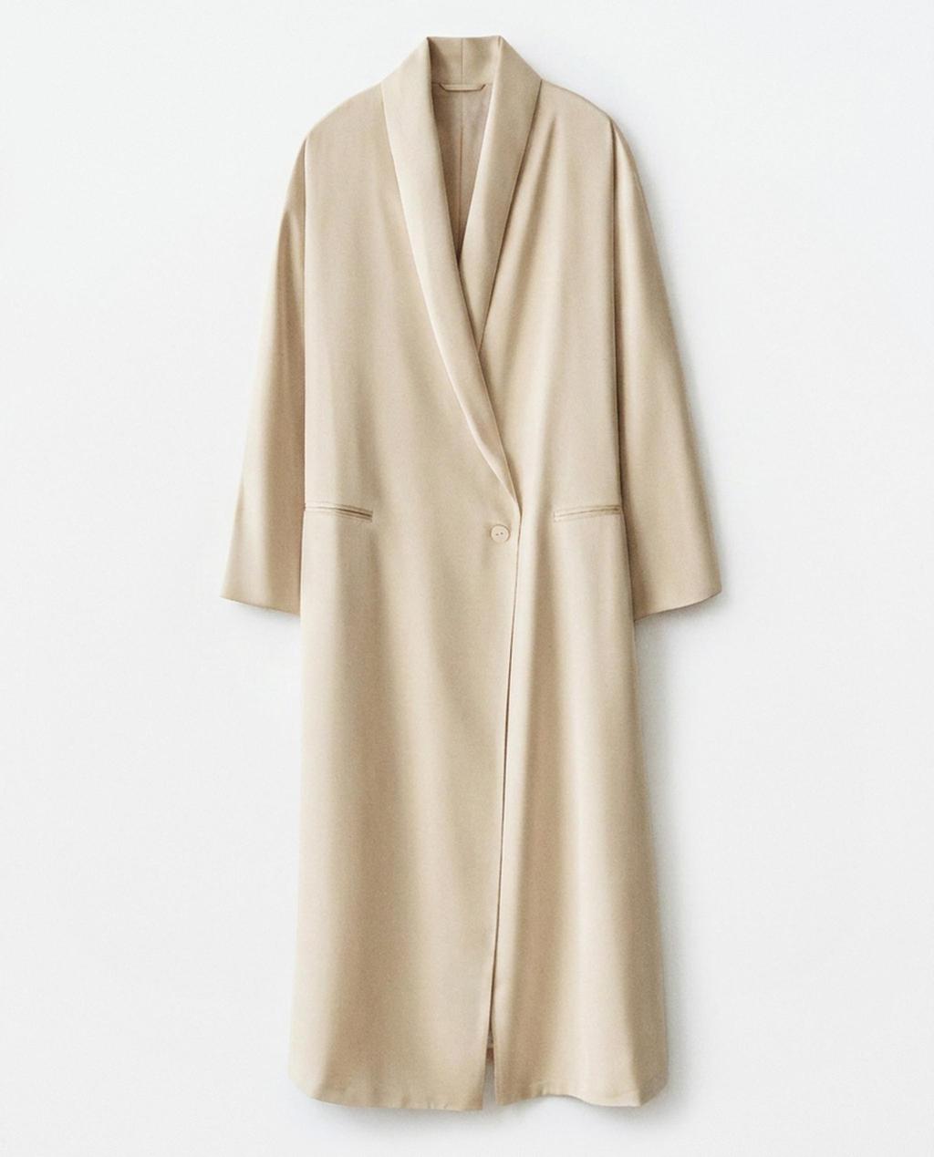 ROBE DE CHAMBRE EN SATIN LISSE