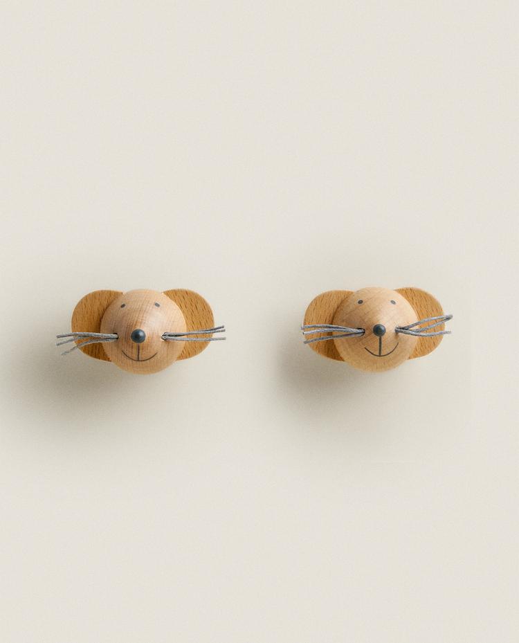 PACK OF KIDS' MOUSE DOOR KNOBS (PACK OF 2)