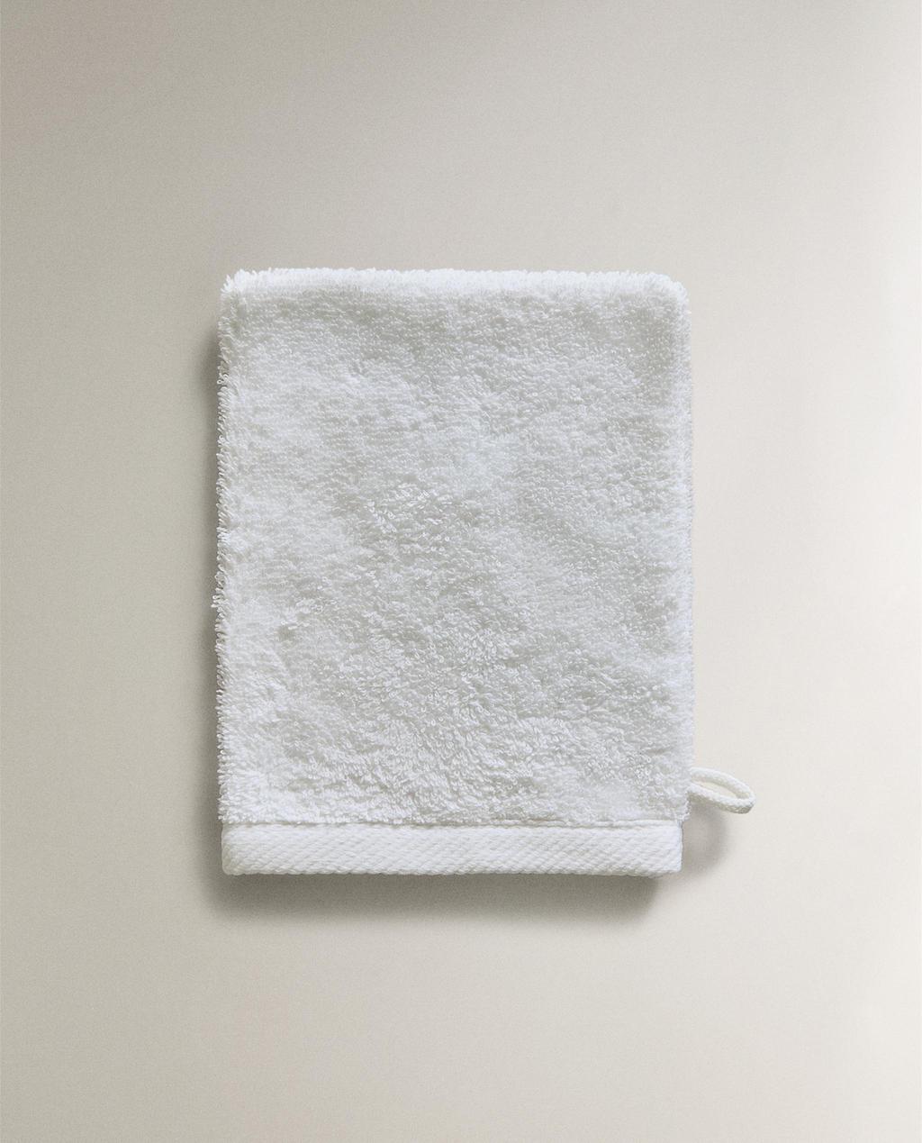 COTTON TERRY BATH MITT