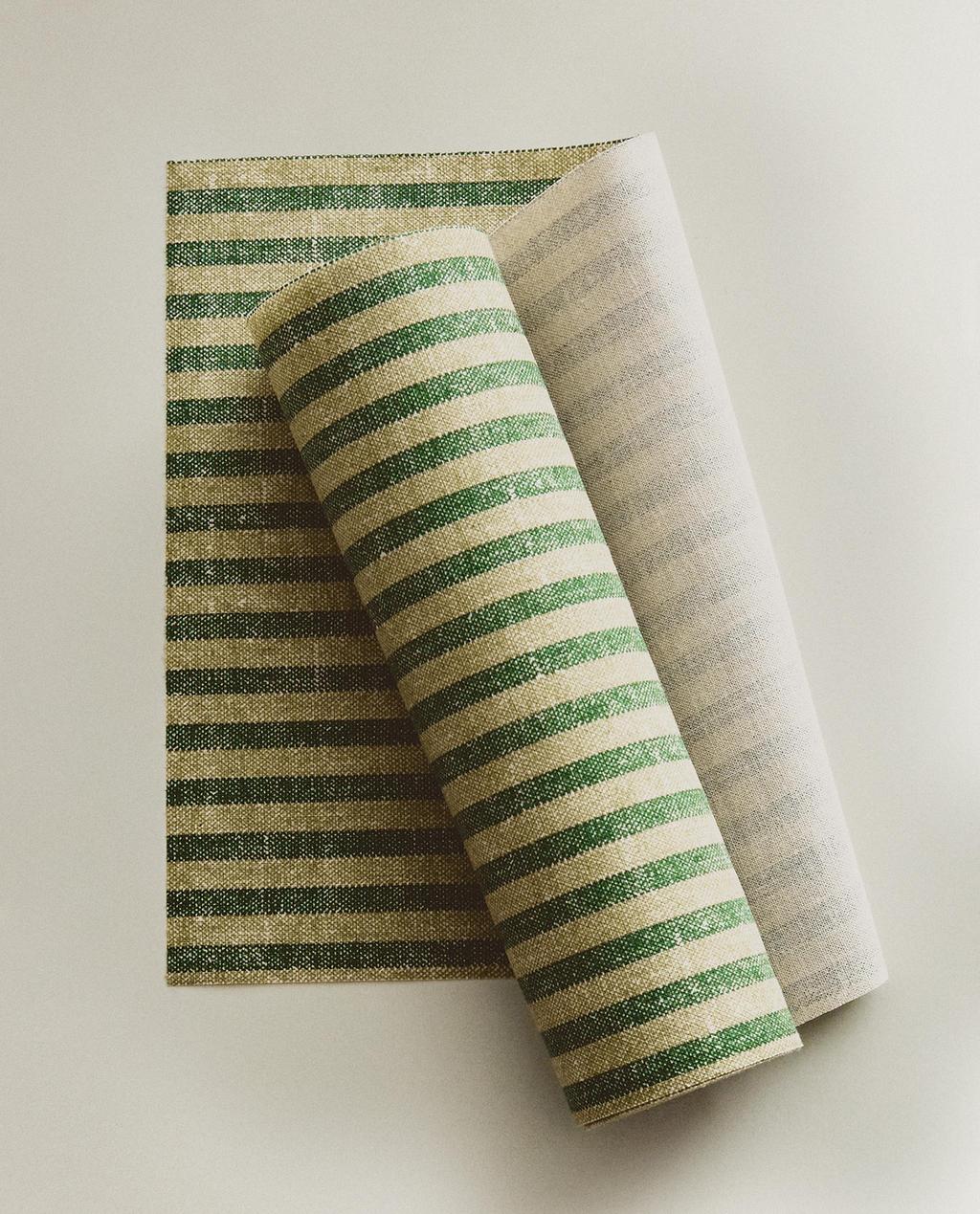 PACK OF REUSABLE STRIPED NAPKINS (PACK OF 20)