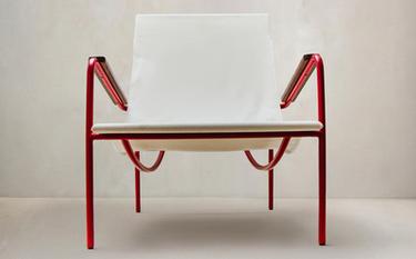 COLOURED TEXTURED METAL CHAIR