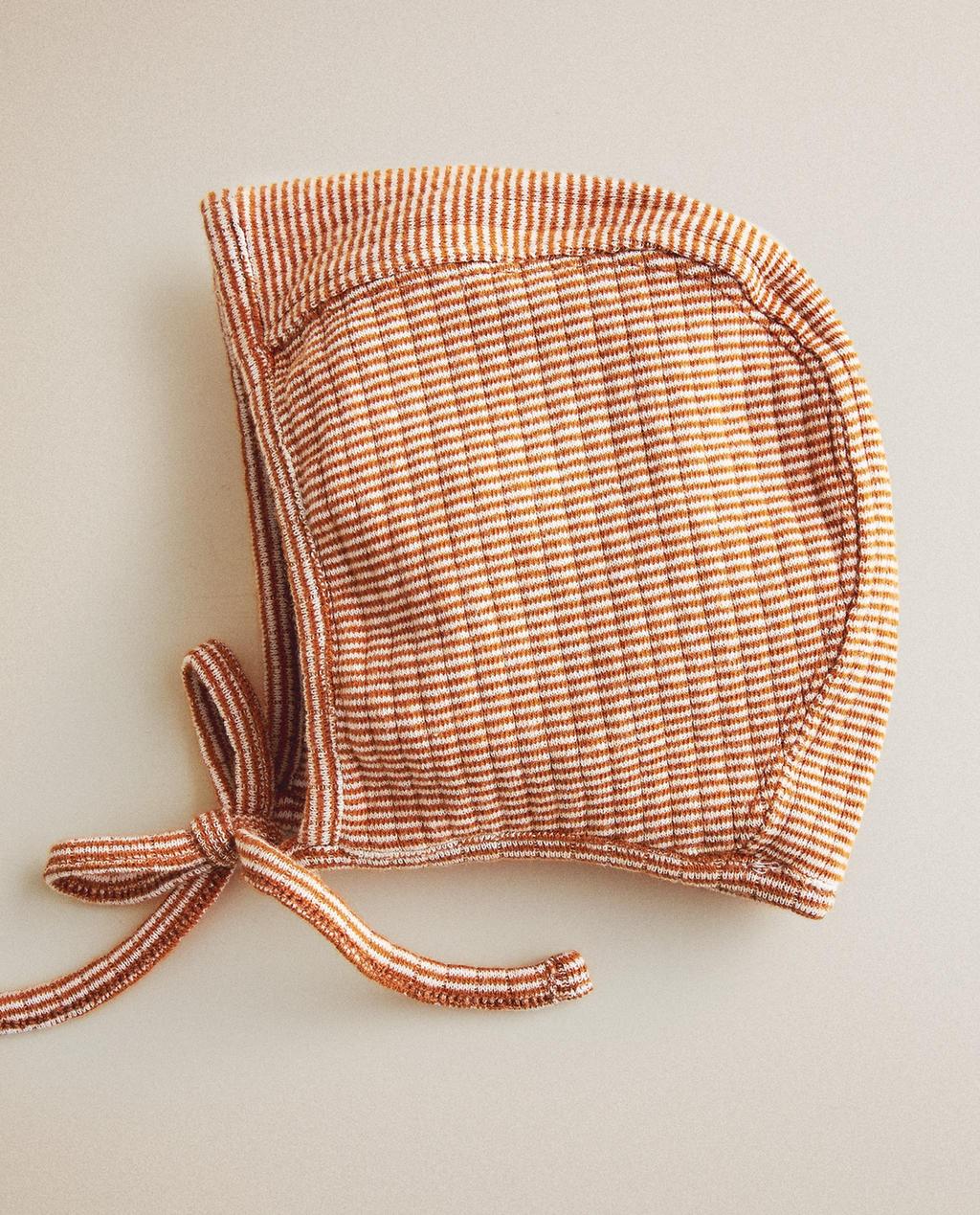 CHILDREN'S STRIPED BONNET