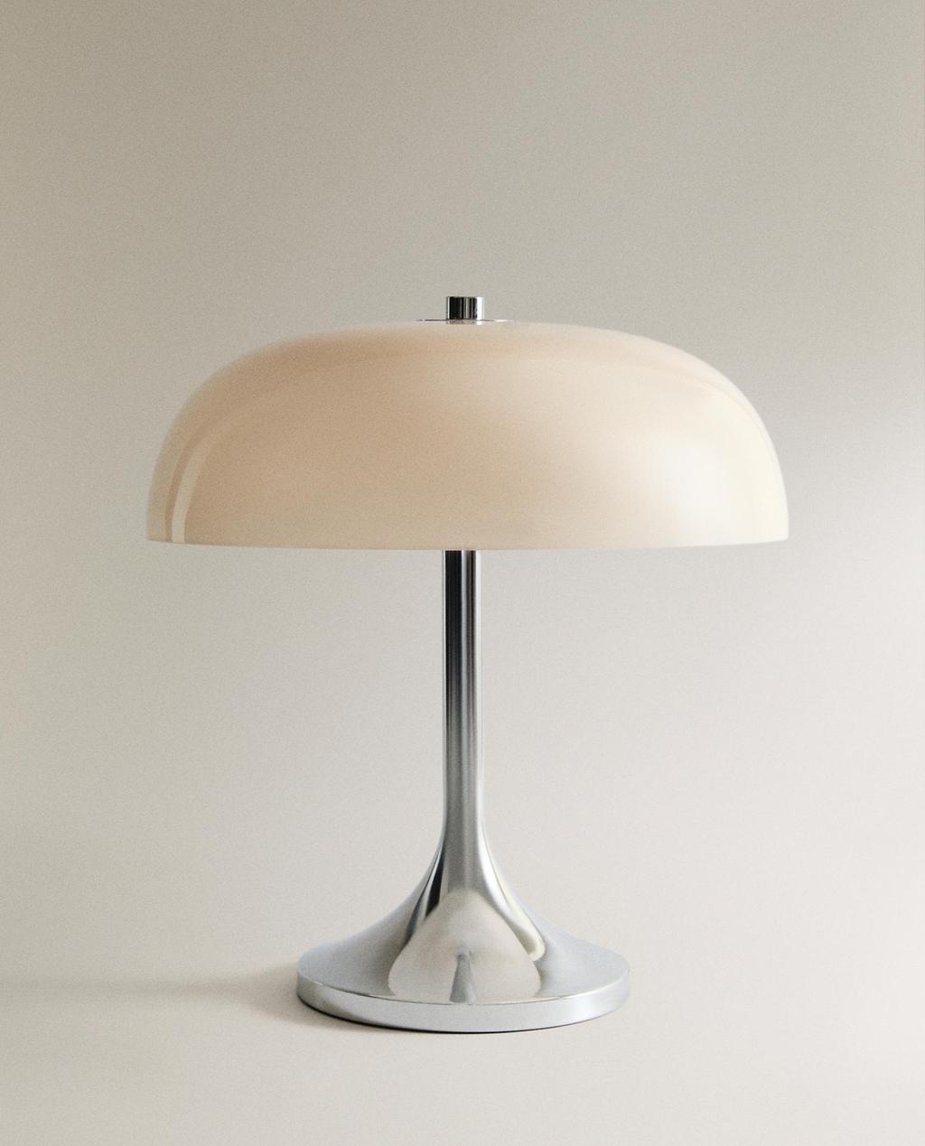 LAMPE TABLE MÉTAL ET VERRE