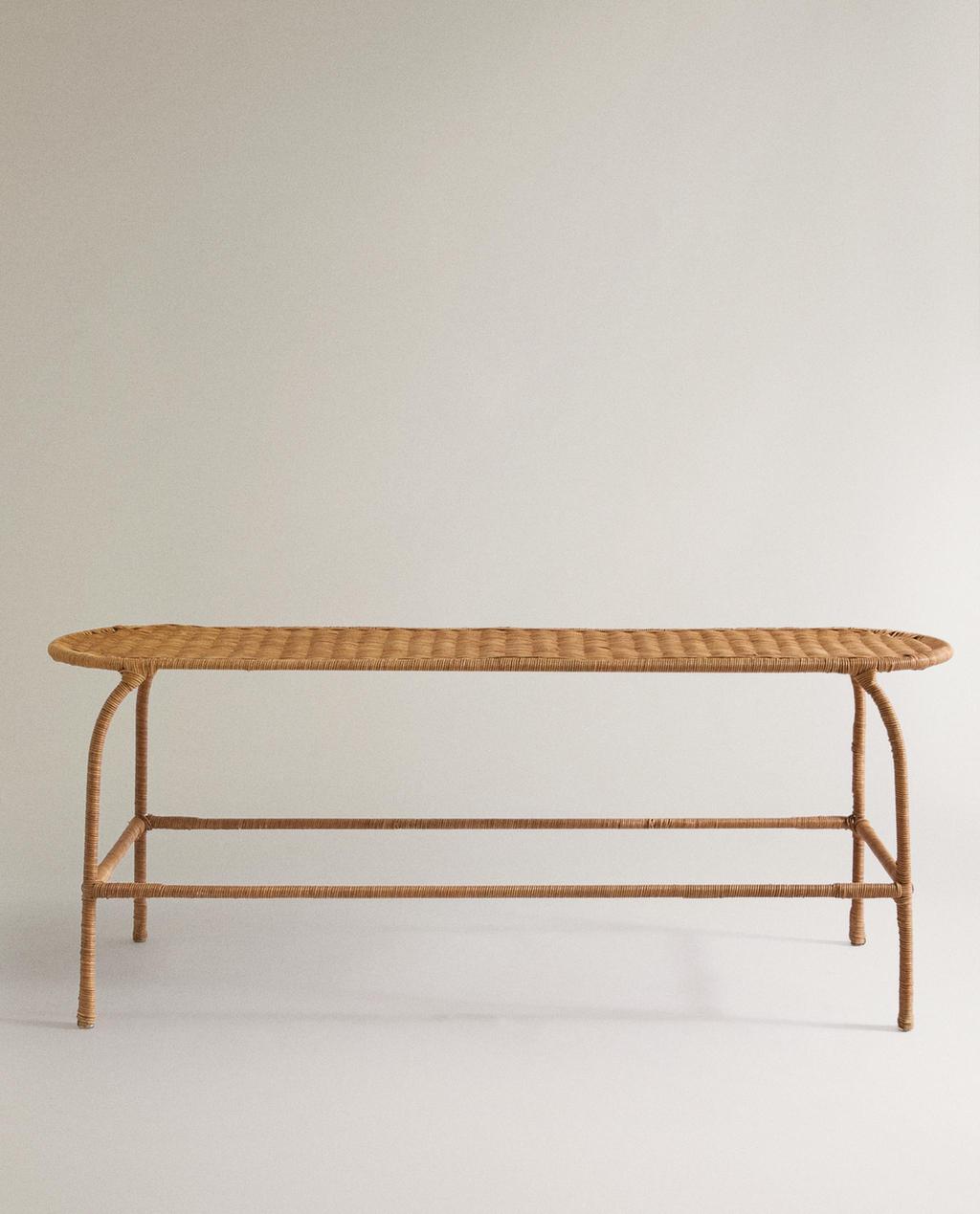 RATTAN BENCH