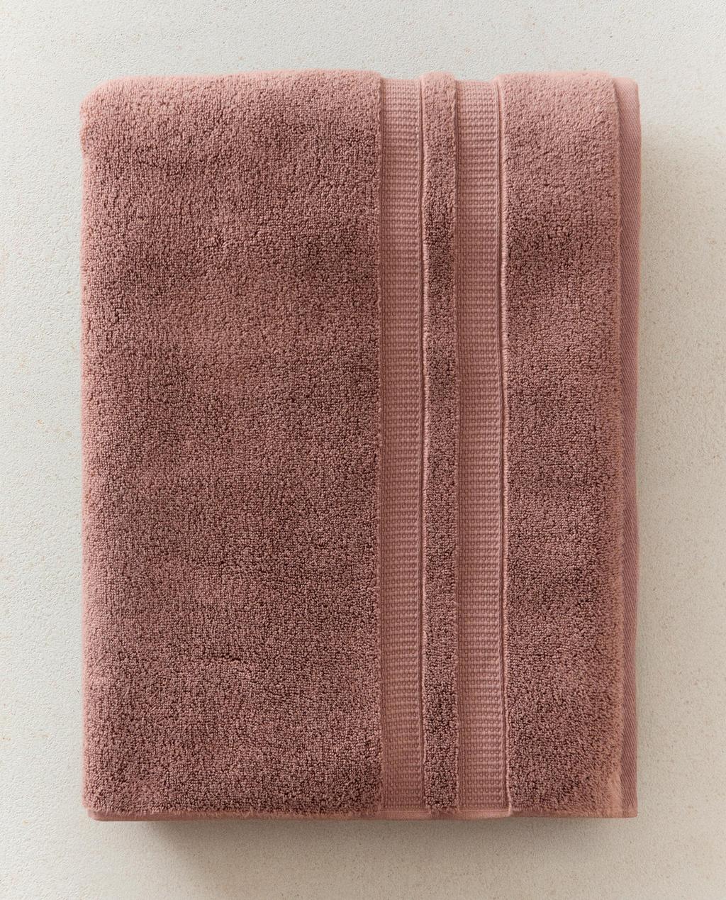 SERVIETTE DE BAIN DOUBLE BORDURE EXTRA DOUCE