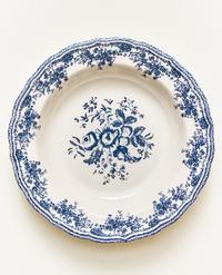 PLATO HONDO LOZA FLORAL