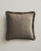 STRIPED CUSHION COVER WITH FRINGING