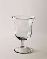 TAÇA DE VIDRO COM RELEVO
