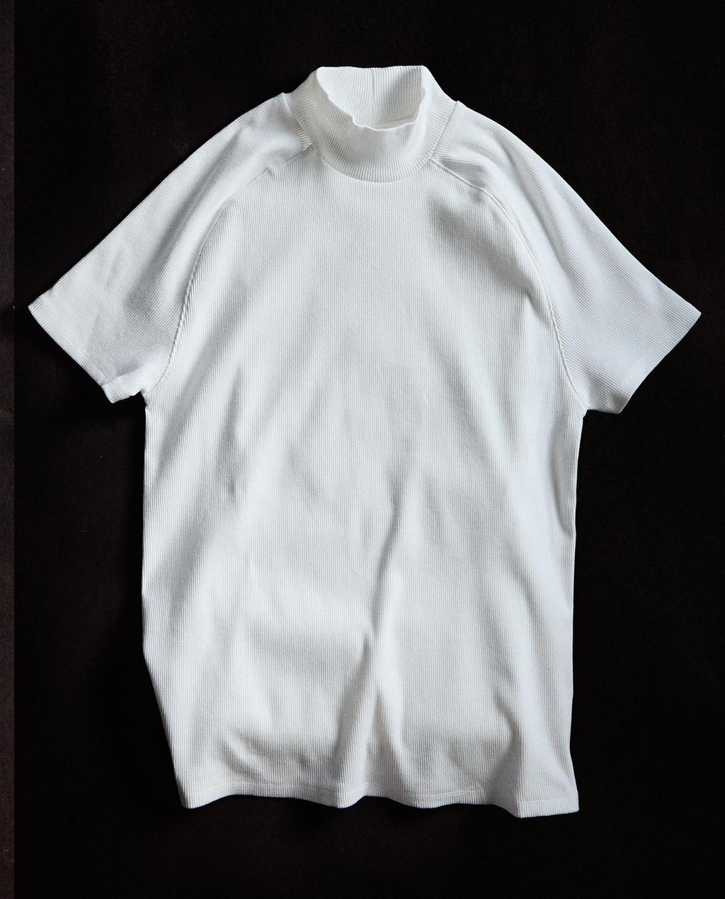 T-SHIRT COTON COL MONTANT