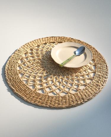 MANTEL INDIVIDUAL REDONDO FIBRA