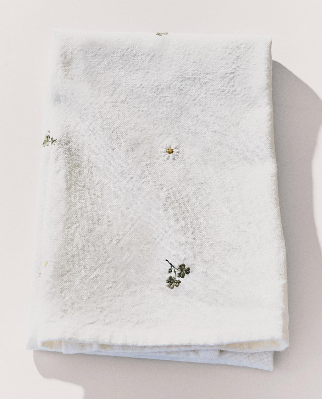 刺繡三葉草廚房抹布