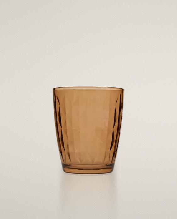 RAISED DIAMOND DESIGN TUMBLER