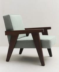 WALNOTEN GESTOFFEERDE LINNEN FAUTEUIL ZARA HOME BY BLASCO