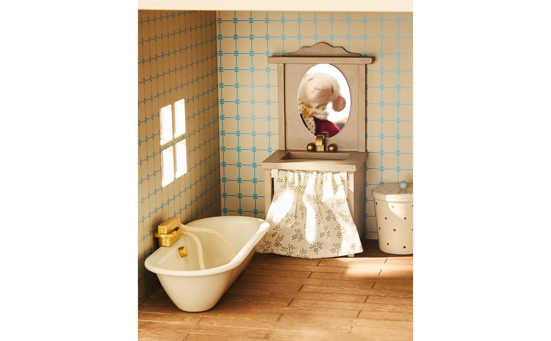 KIDS' DOLL HOUSE BATHROOM TOY SET