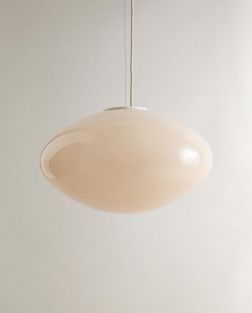 ROUNDED GLASS CEILING LAMP