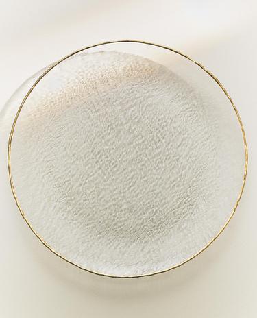 BAJOPLATO VIDRIO RELIEVE FILO DORADO