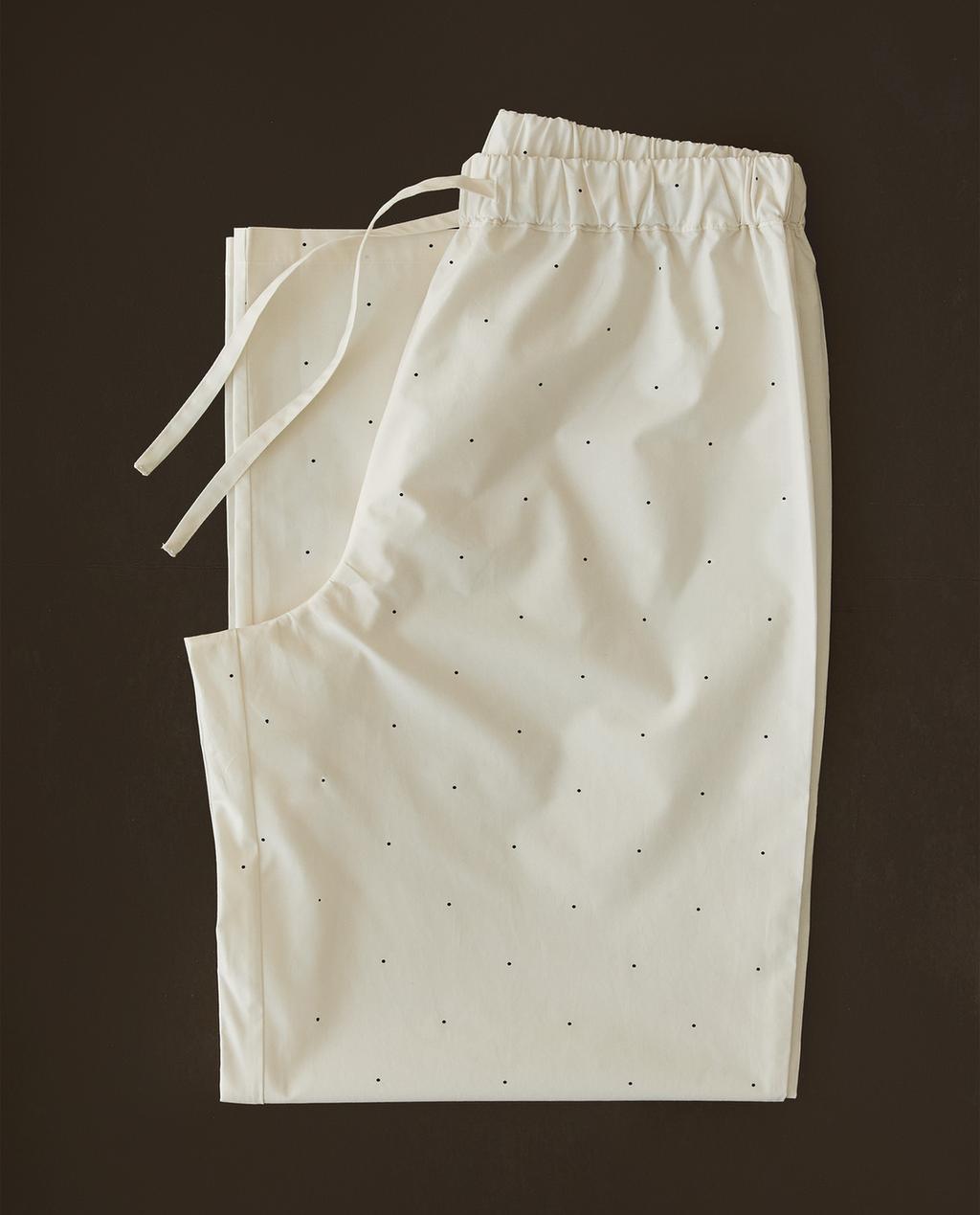 CALÇA COMPRIDA COM BOLINHAS