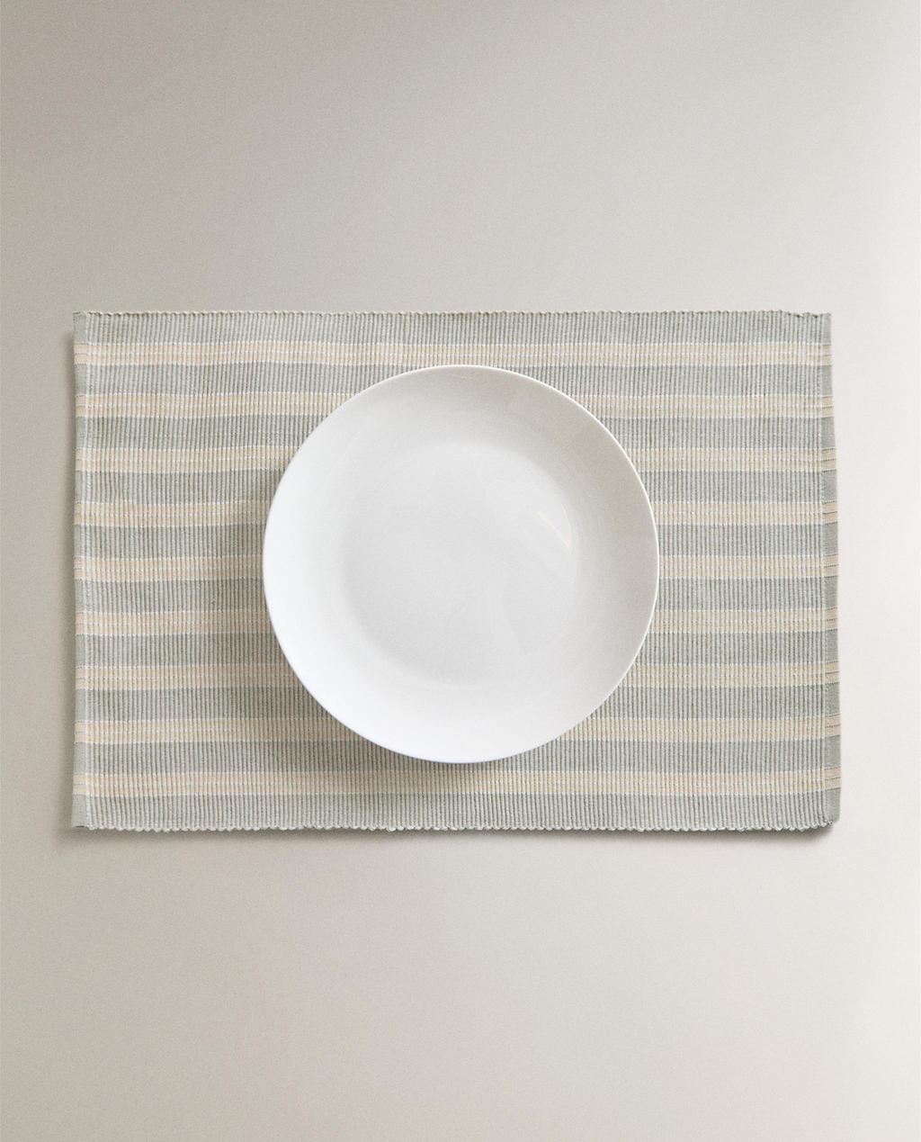 SET DE TABLE RAYURES (LOT DE 2)