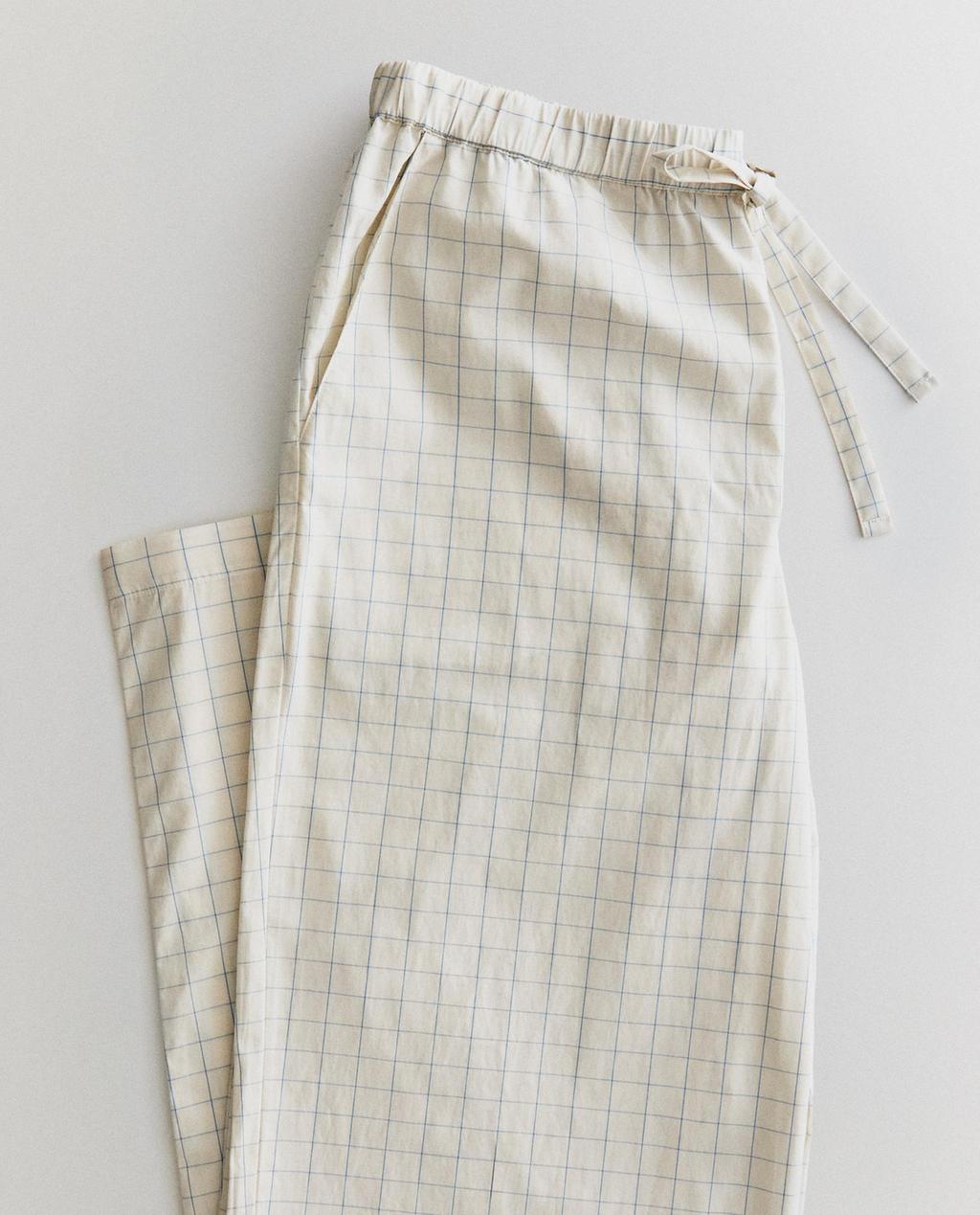 CHECK TROUSERS