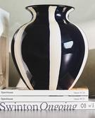 DECORATIVE ROUND CERAMIC VASE