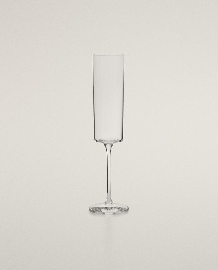 STRAIGHT CRYSTALLINE FLUTE GLASS