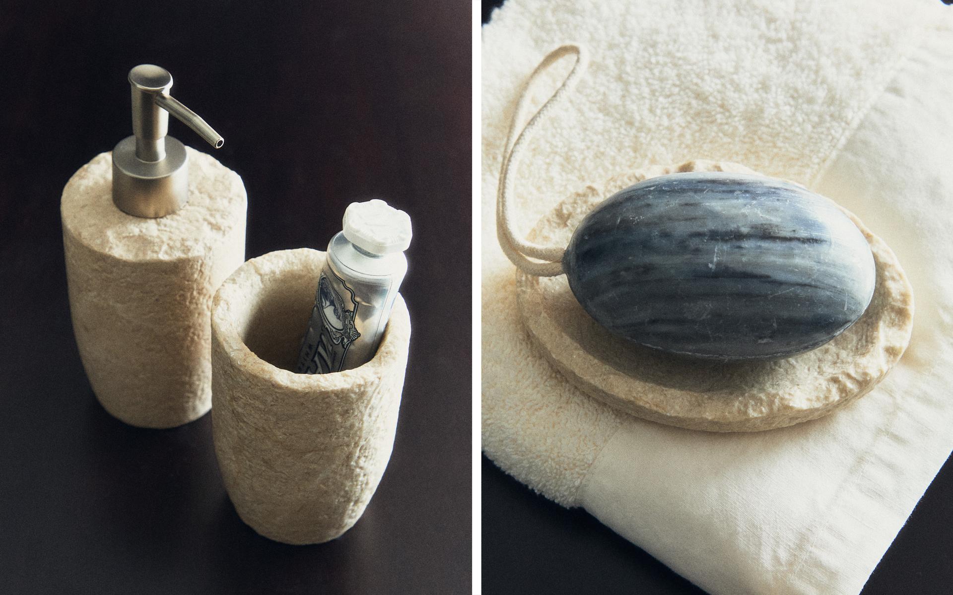 IRREGULAR MARBLE BATHROOM ACCESSORIES